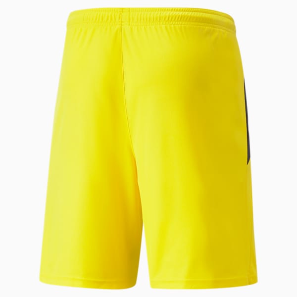 Shorts de fútbol teamLIGA para hombre, Cyber Yellow-Puma Black, large-ARG