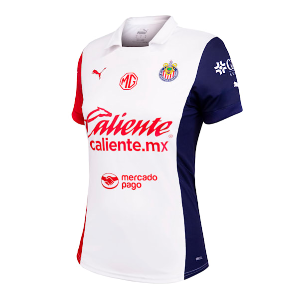 Chivas Women's Jersey Away Promo 24-25, PUMA White, large-MEX