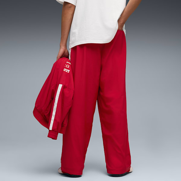 Scuderia Ferrari 2025 Drivers T7 Oversized Pants Men, Dark Cherry, large-ZAF
