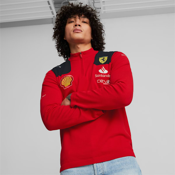 Scuderia Ferrari 2023 Team Replica Sweatshirt, Rosso Corsa, large-ZAF
