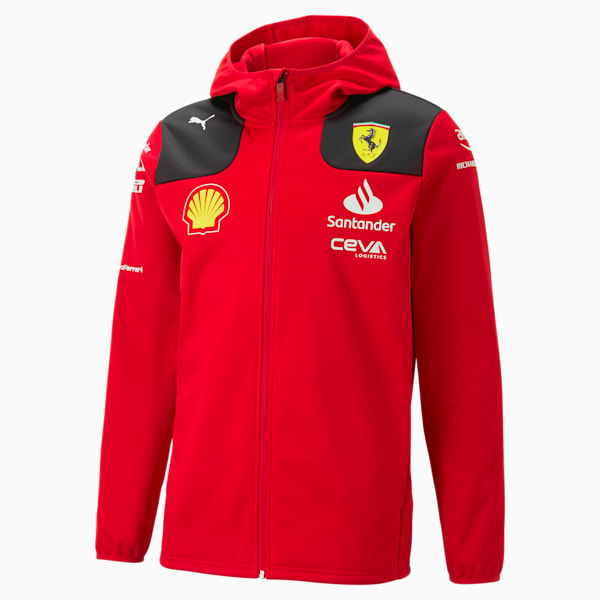Scuderia Ferrari 2023 Team Replica Softshell Jacket, Rosso Corsa, large-ZAF
