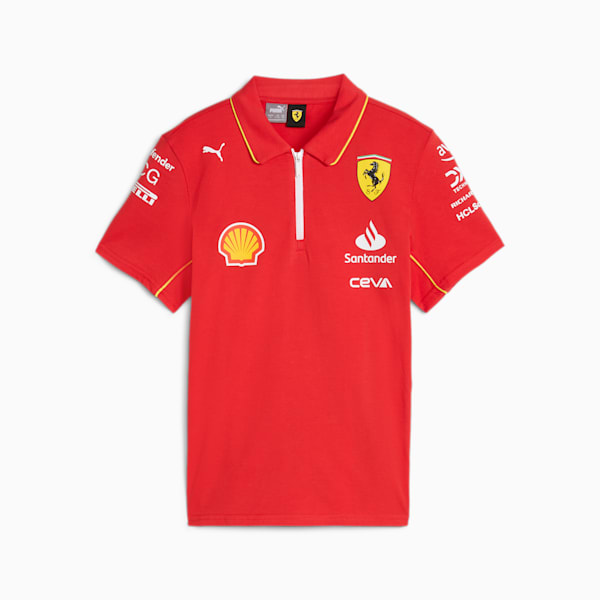 Scuderia Ferrari 2024 Replica Collection Team Polo Kids, Burnt Red, large-MEX