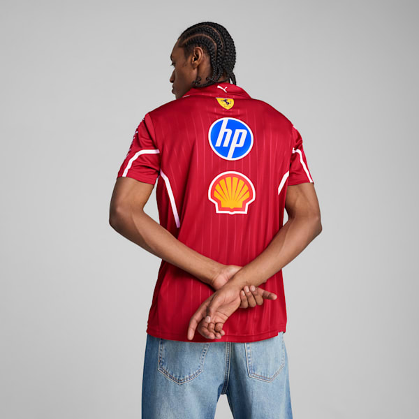 Scuderia Ferrari HP 2025 Team Polo Men, Dark Cherry, large-ZAF