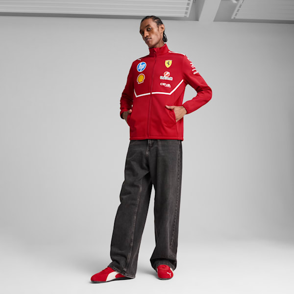 Scuderia Ferrari 2025 Team Softshell Jacket Men, Dark Cherry, large-ZAF