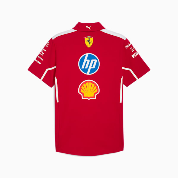 Scuderia Ferrari HP 2025 Team Polo Men, Dark Cherry, large-MEX