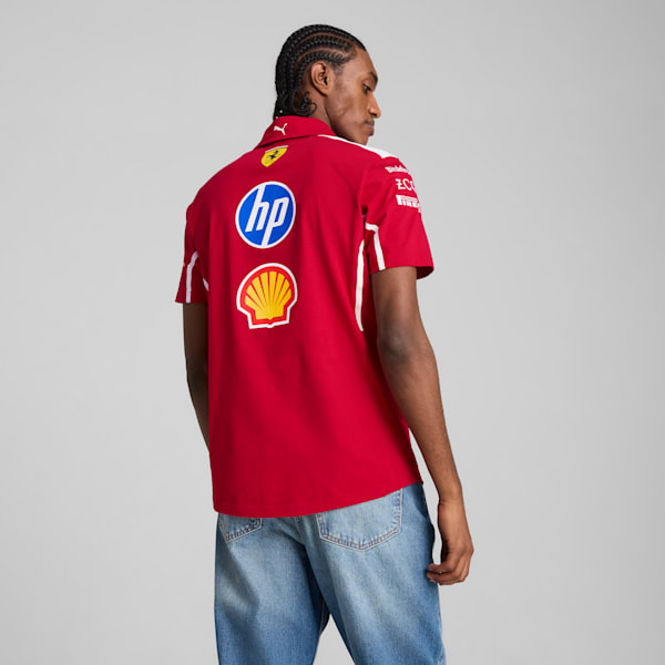 Scuderia Ferrari HP 2025 Team Polo Men, Dark Cherry, large-ZAF