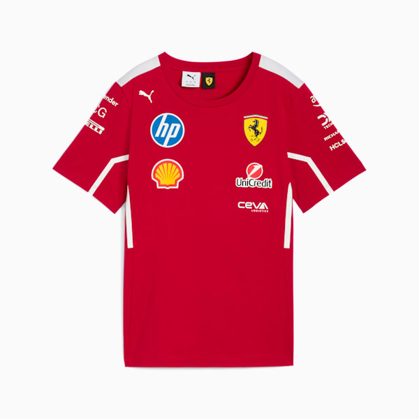 Playera Scuderia Ferrari HP 2025 Team para mujer, Dark Cherry, large-MEX