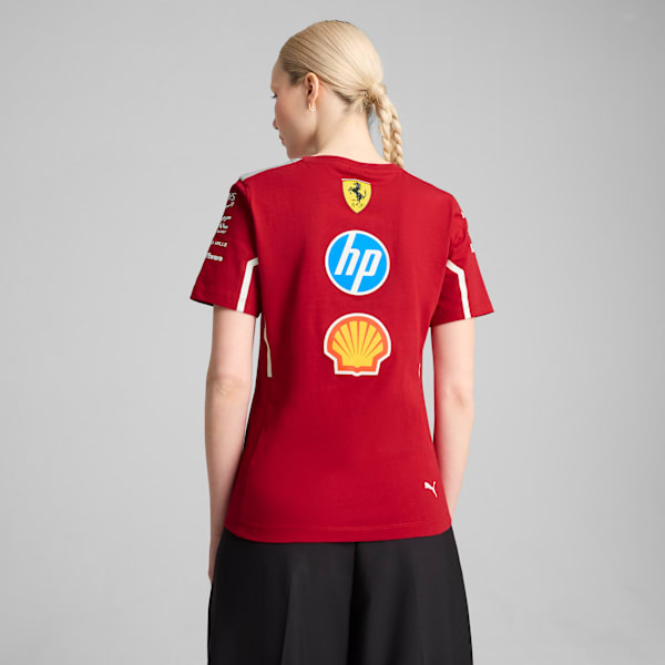 Playera Scuderia Ferrari HP 2025 Team para mujer, Dark Cherry, large-MEX