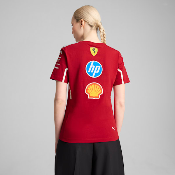 Scuderia Ferrari HP 2025 Team Tee Women, Dark Cherry, large-ZAF