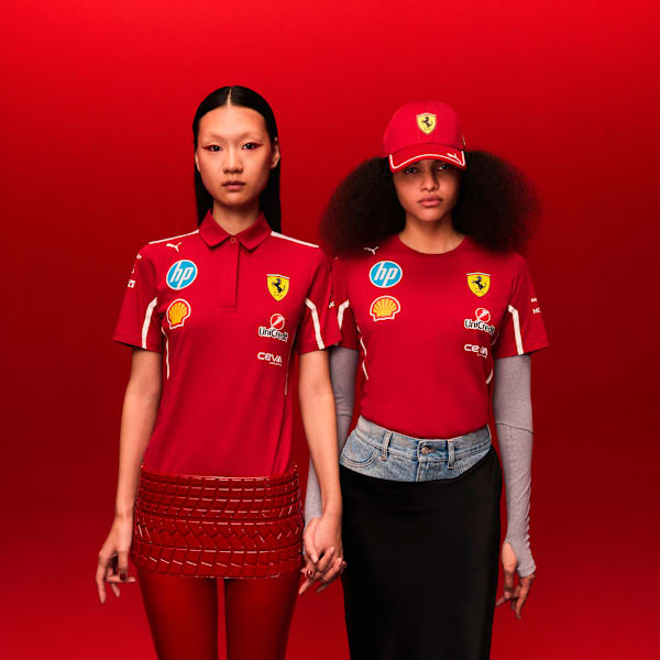 Playera Scuderia Ferrari HP 2025 Team para mujer, Dark Cherry, large-MEX