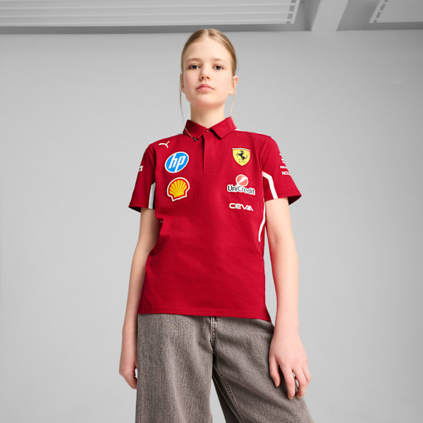 Playera polo Scuderia Ferrari 2025 Replica, Dark Cherry, large-MEX