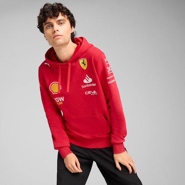 Scuderia Ferrari Desert Sun Replica Team Hoodie Men, Rosso Corsa, large-ZAF