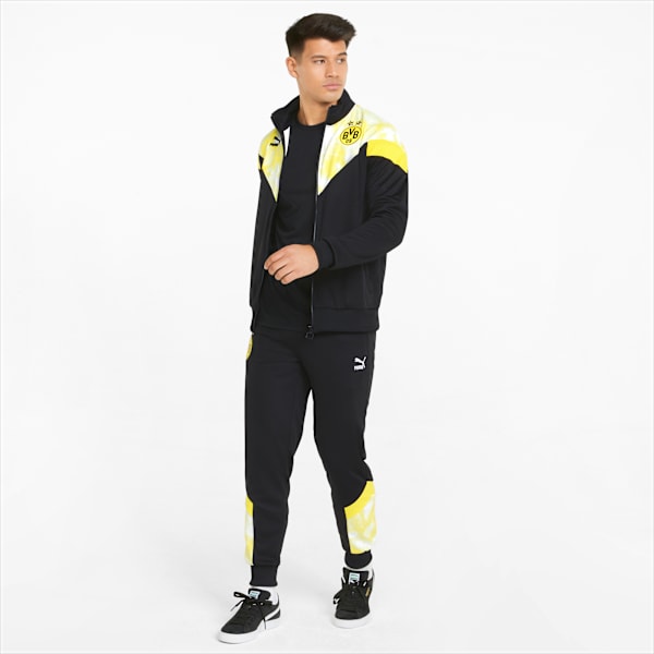 Chamarra de fútbol Hombre MCS Iconic Borussia Dortmund, Puma Black-Cyber Yellow, large-MEX