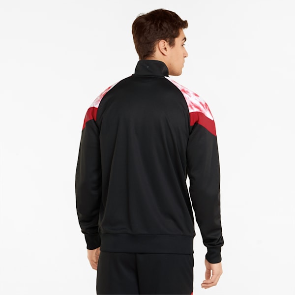 ACM Iconic MCS Men's Football Tracksuit Jacket, Puma Black-Tango Red, large-ZAF