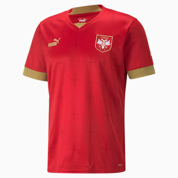 Serbia Home 22/23 Replica Jersey Men, Chili Pepper-Victory Gold, large-ZAF
