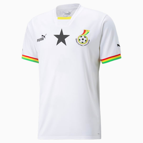 Ghana 2024 Home Jersey Men, Puma White-Puma Black, large-ZAF