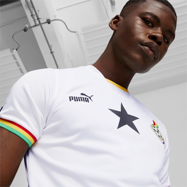 Ghana 2024 Home Jersey Men, Puma White-Puma Black, large-ZAF