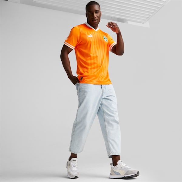 Ivory Coast Home 22/23 Replica Jersey Men, Vibrant Orange-Puma White, large-ZAF