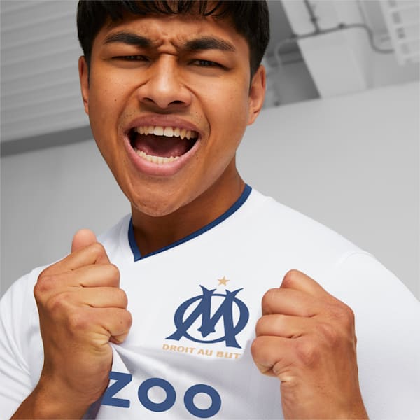 Olympique de Marseille Home 22/23 Replica Jersey Men, Puma White-Limoges, large-ZAF