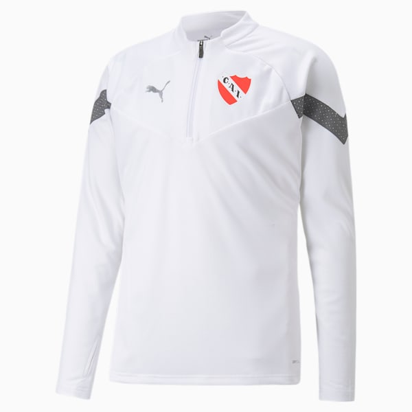 Buzo 1/4 Zip de Independiente para hombre, Puma White-Smoked Pearl, large-ARG