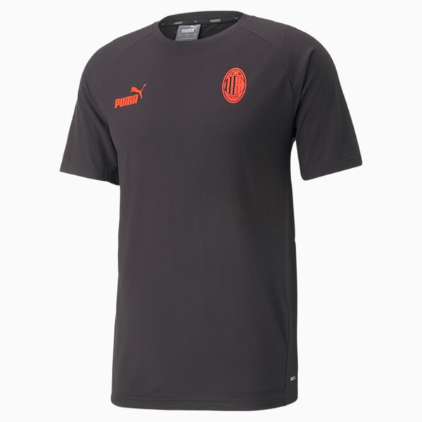 A.C. Milan Football Casuals Tee Men, Puma Black-Asphalt, large-ZAF