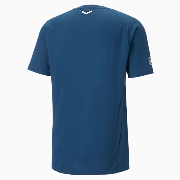 Manchester City F.C. Casuals Football Tee Men, Sailing Blue-Puma White, large-ZAF