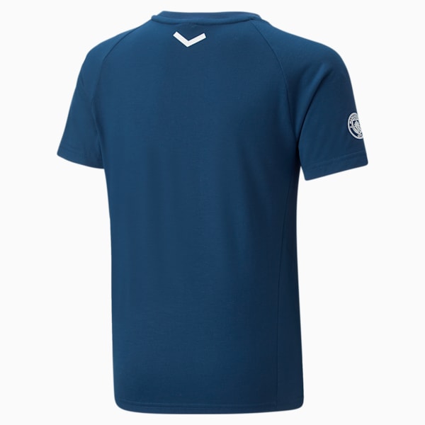Manchester City F.C. Casuals Football Tee Youth, Sailing Blue-Puma White, large-ZAF