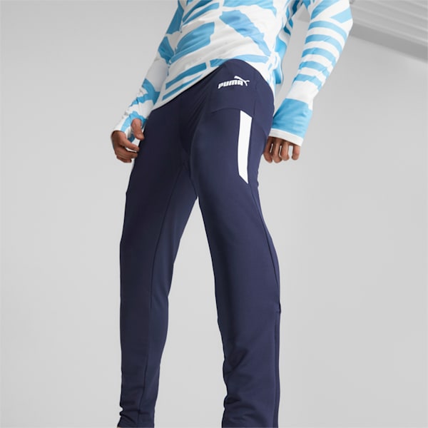 Manchester City F.C. Pre-match Football Pants Men, Peacoat-Puma White, large-ZAF