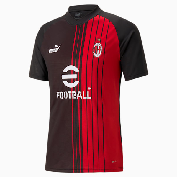 A.C. Milan Pre-match Jersey Men, PUMA Black-Tango Red, large-ZAF
