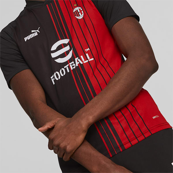 A.C. Milan Pre-match Jersey Men, PUMA Black-Tango Red, large-ZAF