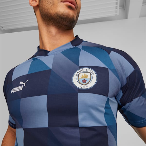 Manchester City F.C. Pre-match Jersey Men, Lake Blue-PUMA Navy, large-ZAF