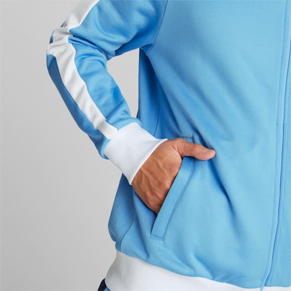 Manchester City F.C. ftblHeritage T7 Track Jacket Men, Team Light Blue-PUMA White, large-ZAF