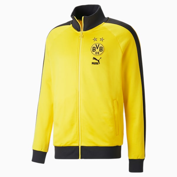 Borussia Dortmund ftblHeritage T7 Track Jacket Men, Cyber Yellow, large-ZAF