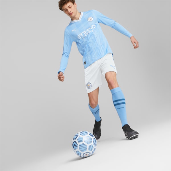 Manchester City F.C. Home Replica Long-Sleeve Jersey Men, Team Light Blue-PUMA White, large-ZAF