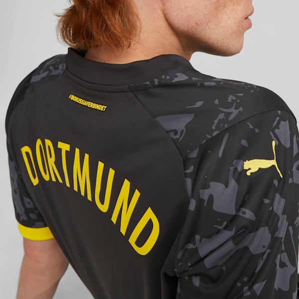 Borussia Dortmund 23/24 Men's Away Jersey, PUMA Black-Cyber Yellow, large-ZAF