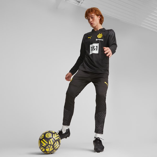 Borussia Dortmund Football Training Pants, PUMA Black-Cyber Yellow, large-ZAF