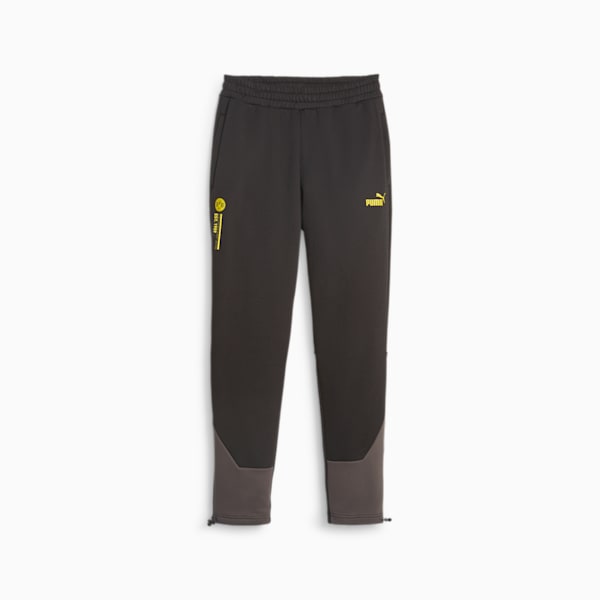 Borussia Dortmund Men's FtblCulture Track Pants, PUMA Black-Shadow Gray, large-ZAF