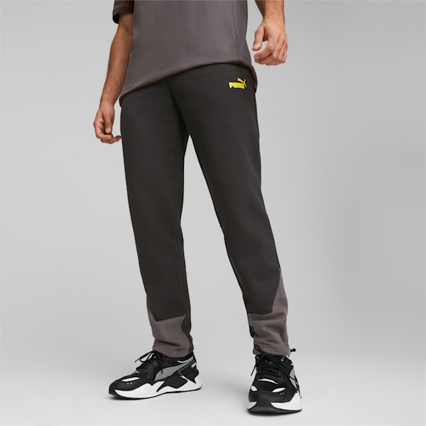 Borussia Dortmund Men's FtblCulture Track Pants, PUMA Black-Shadow Gray, large-ZAF