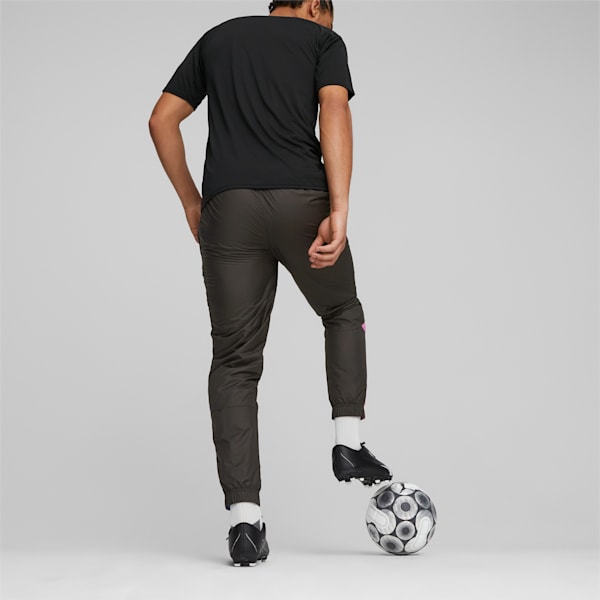 Pantalones de fútbol prematch del AC Milan, PUMA Black-Royal Sapphire, large-ARG