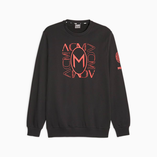 AC Milan FtblCore Sweatshirt, PUMA Black-For All Time Red, large-ZAF