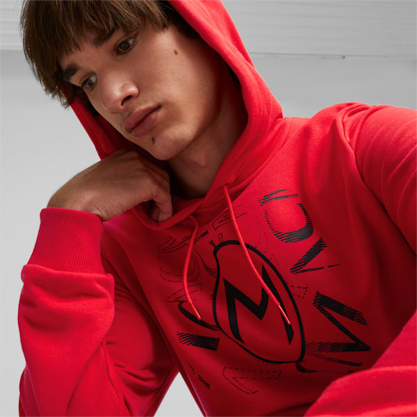 AC Milan FtblCore Hoodie, For All Time Red-PUMA Black, large-ZAF