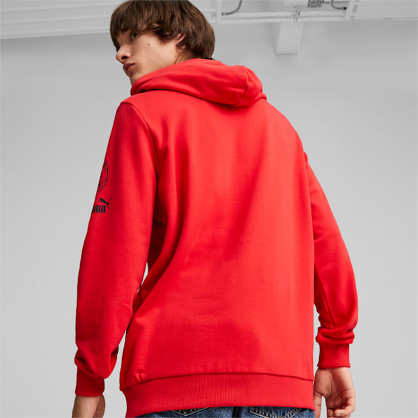 AC Milan FtblCore Hoodie, For All Time Red-PUMA Black, large-ZAF