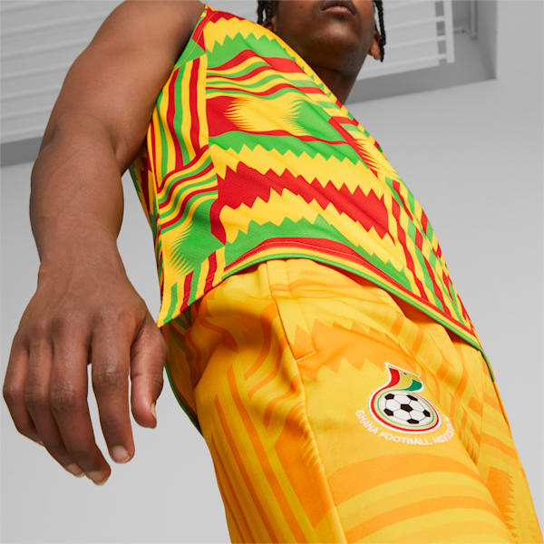 Ghana Men's FtblCulture Track Pants, Pelé Yellow, large-ZAF