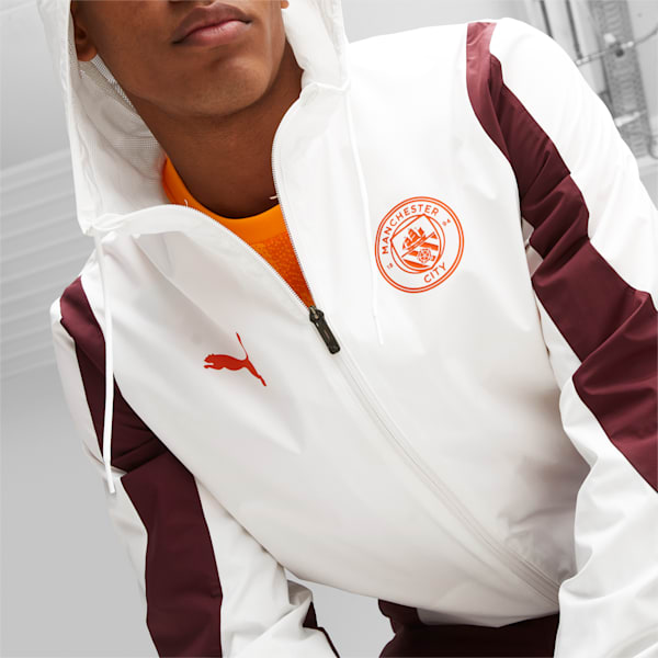 Manchester City Men's Pre-match Anthem Jacket, PUMA White-Aubergine, large-ZAF