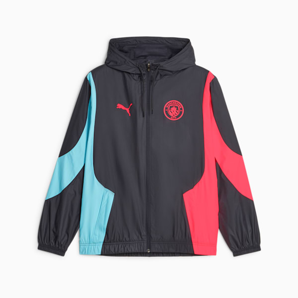 Manchester City Men's Pre-match Anthem Jacket, Dark Navy-Hero Blue-Sunset Glow, large-ZAF
