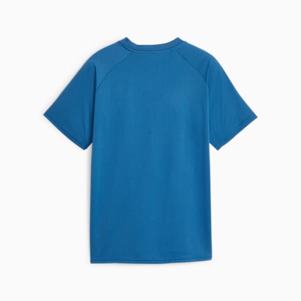 Manchester City F.C. Pre-match Short Sleeve Jersey Youth, Lake Blue-PUMA White, large-ZAF