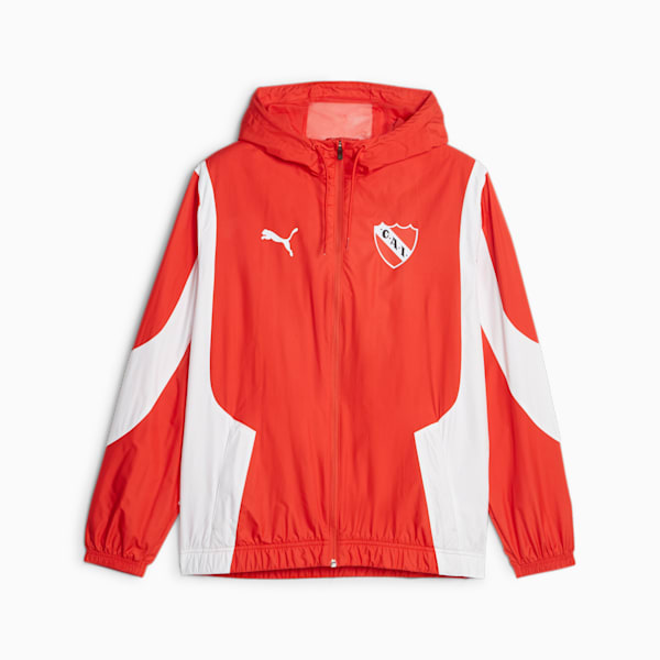 Campera de fútbol para hombre prematch de Independiente, PUMA Red-PUMA White, large-ARG