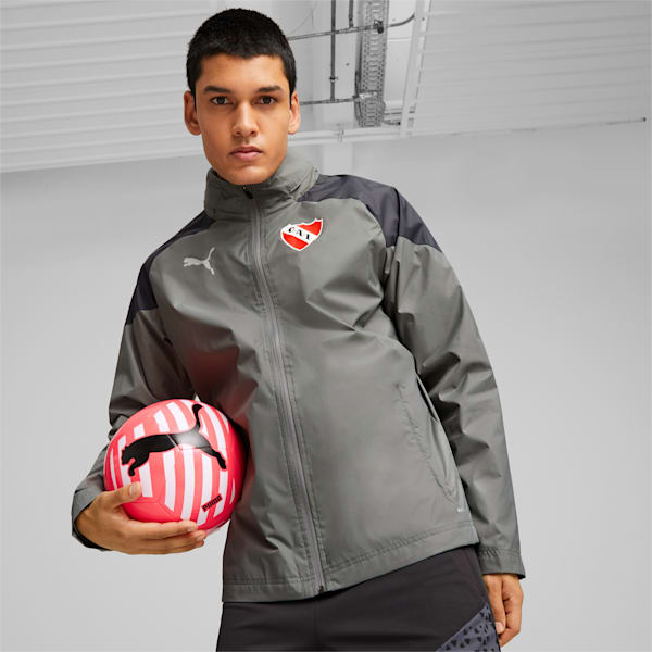 Campera de fútbol para hombre de Independiente, Flat Medium Gray-Strong Gray, large-ARG
