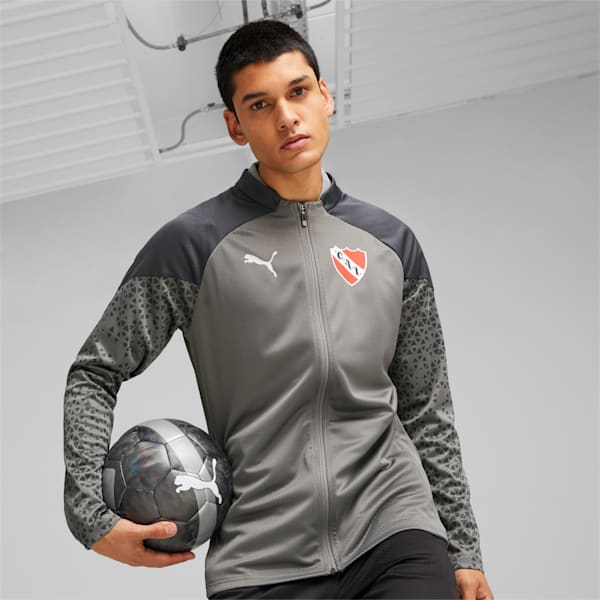 Buzo de fútbol para hombre de Independiente, Flat Medium Gray-Strong Gray, large-ARG