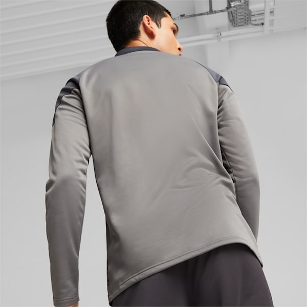 Buzo de fútbol con cierre para hombre de Independiente, Flat Medium Gray-Strong Gray, large-ARG